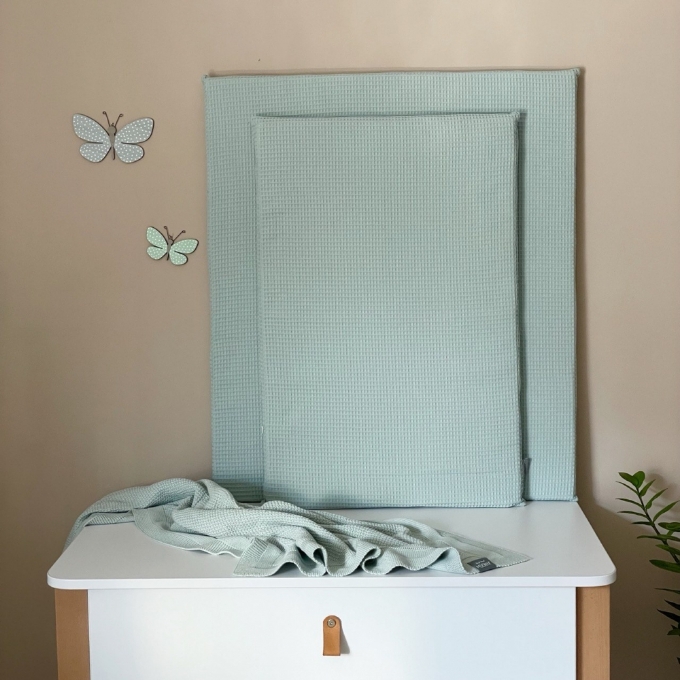 Saltea pentru masa de infasat 70 x 80 cm, menta (1)